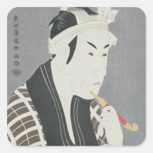 Matsumo Koshiro IV in the Role of Gorebei Square Sticker