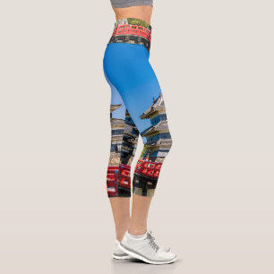 Matsumoto castle and bridge capri leggings