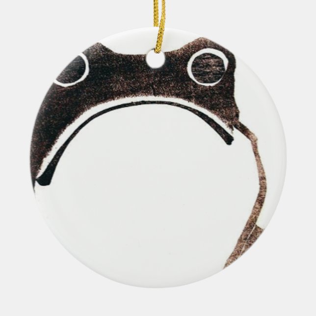 Matsumoto Hoji Frog Ceramic Ornament (Front)