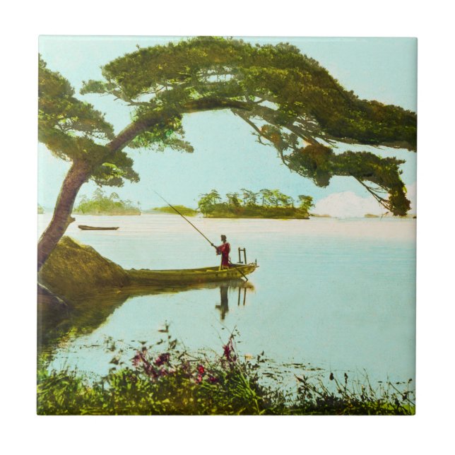 Matsuyama Ehime Japan Vintage 松山市 Tile (Front)