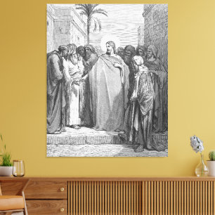 Matt 22 Jesus Replies About the Tribute Money Canvas Print