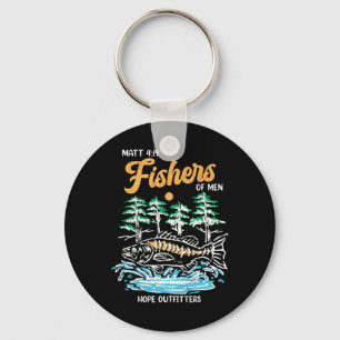 Matt 419 Fishers Of Men Christian Fishing Fathers  Keychain