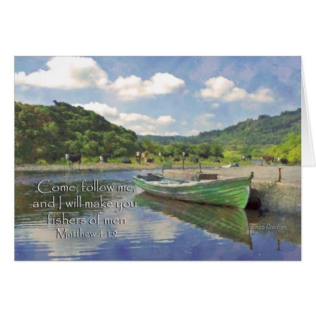 Matt. 4:19 Viens Me suivre...pêcheurs d'hommes (Devant horizontal)