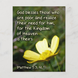 Matt 5v3 - God Blesses the Poor Flyer