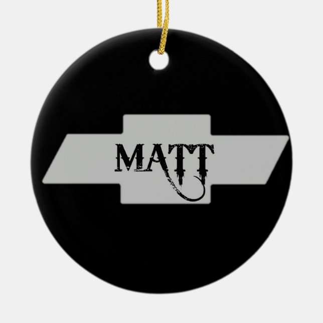 Matt Chevy Ornament (Front)