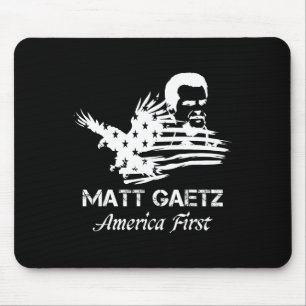 Matt Gaetz Face American Flag Eagle Trump 2024 Usa Mouse Pad