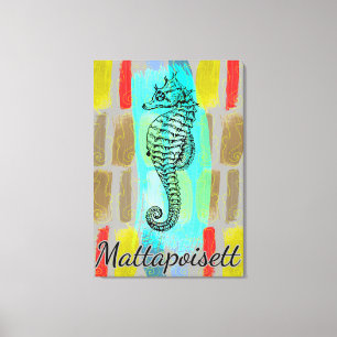 Mattapoisett Seahorse Canvas Print