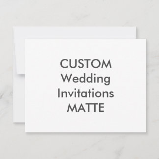 MATTE 120lb 5.5" x 4.25" Wedding Invitations