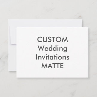 MATTE 120lb 5” x 3.5" Wedding Invitations