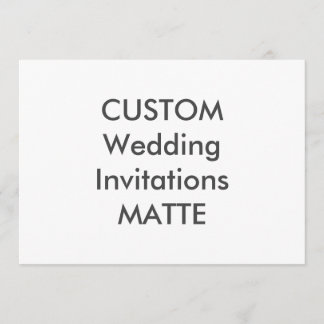 MATTE 120lb 7" x 5" Invitations de mariage