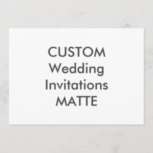 MATTE 120lb 7" x 5" Wedding Invitations