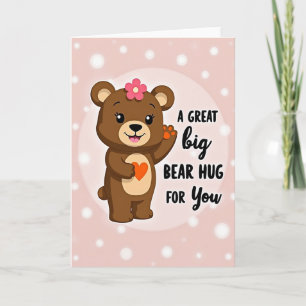 Matte Bear Hugs For You Card