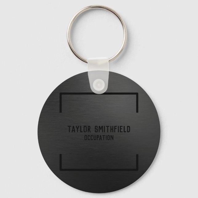 Matte Black Keychain (Front)