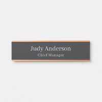 Matte Black Professional Plain Modern Elegant