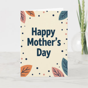 Matte Blue Celebration Card