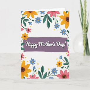 Matte Floral Greeting Card