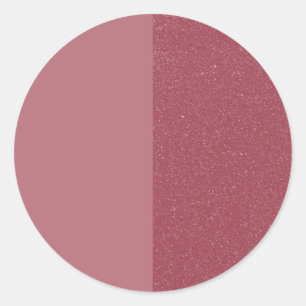 Matte + Glitter Rose Gold Sticker – Customizable