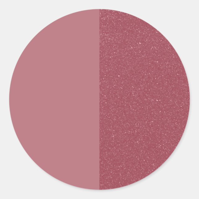 Matte + Glitter Rose Gold Sticker – Customizable (Front)