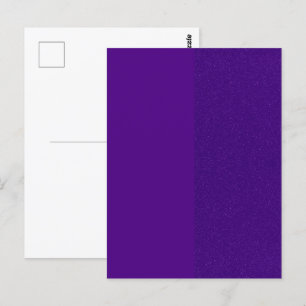 Matte & Glitter Split Purple Custom Postcard
