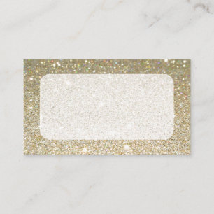Matte gold sparkle business cards or RSVP card