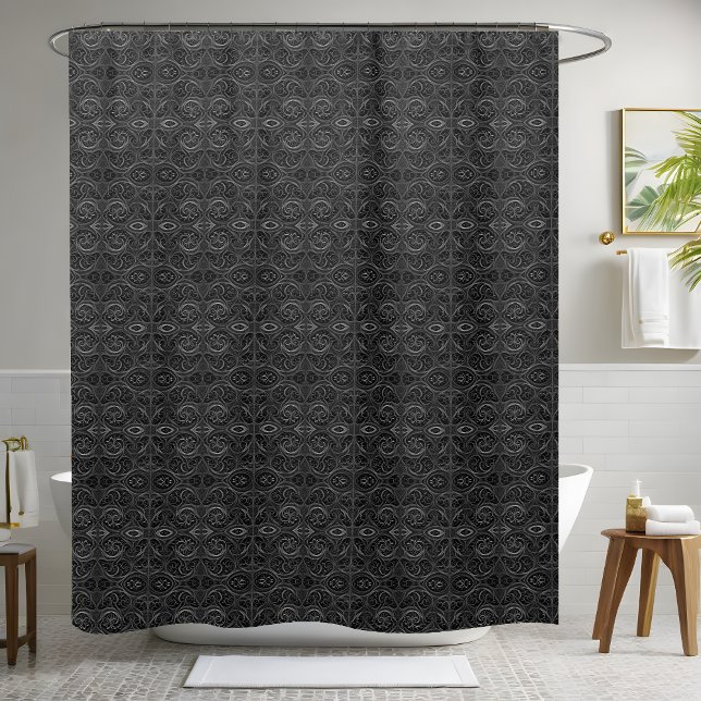 Matte Style Black Shower Curtain (Creator Uploaded)