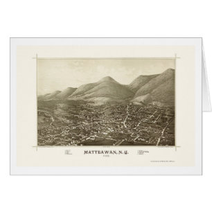 Matteawan, carte panoramique de NY - 1886