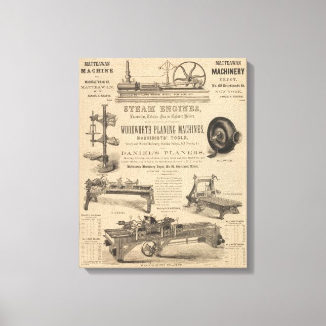 Matteawan Machinery Depot Canvas Print (Front)