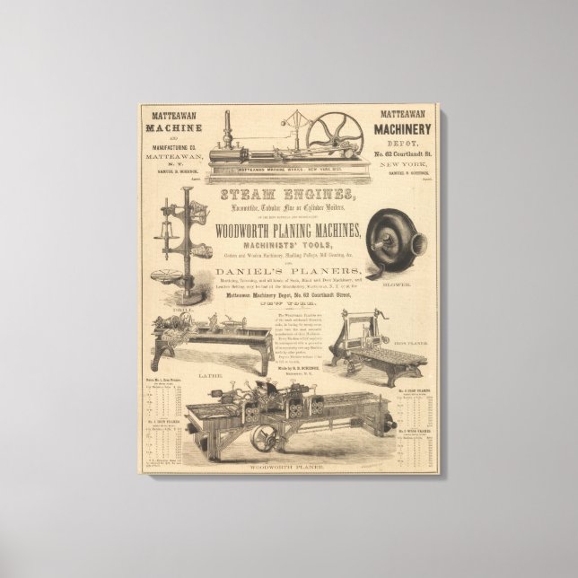 Matteawan Machinery Depot Canvas Print (Front)