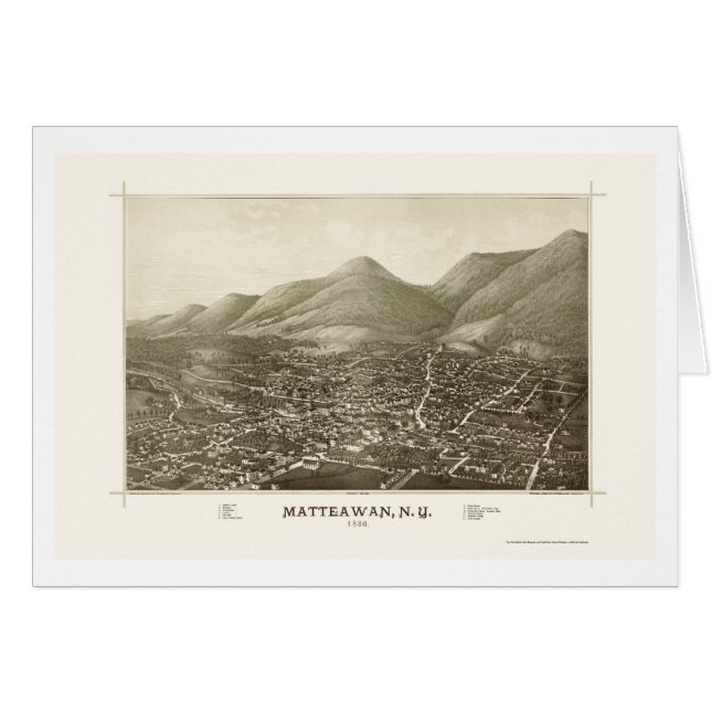 Matteawan, NY Panoramic Map - 1886 (Front Horizontal)