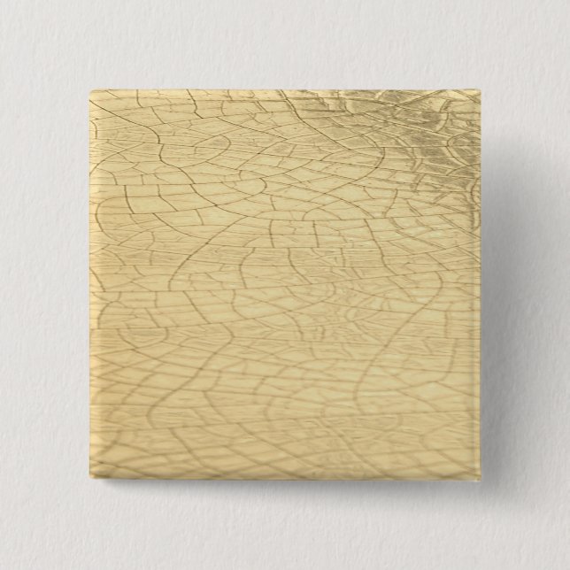 Matted gold stone 2 inch square button (Front)