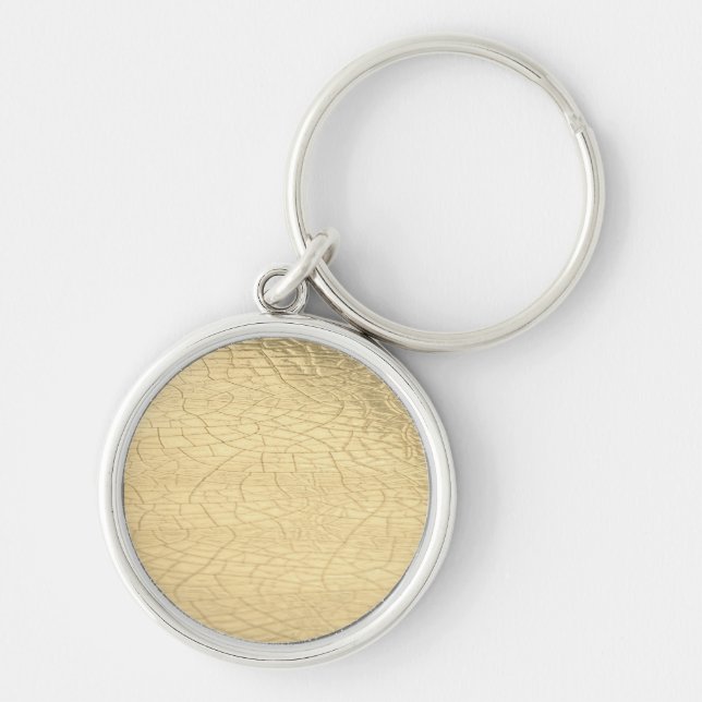 Matted gold stone keychain (Front)