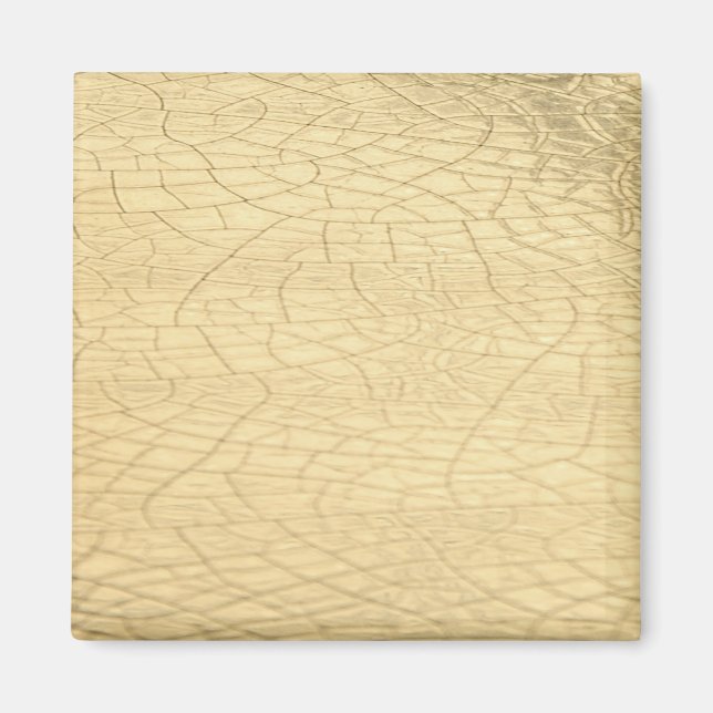 Matted gold stone magnet (Front)