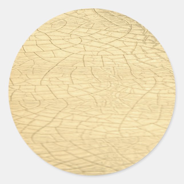 Matted gold stone Sticker (Front)