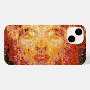 MATTER DOESN'T MATTER Fractal Mask in Red Yellow i Case-Mate iPhone 14 Case
