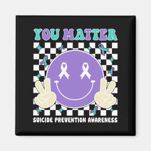 Matter Teal Purple Awareness Mental Health Magnet