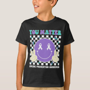 Matter Teal Purple Awareness Mental Health T-Shirt