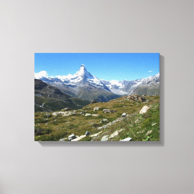 Matterhorn, Alpes suisses Toile Enveloppée (Recto)