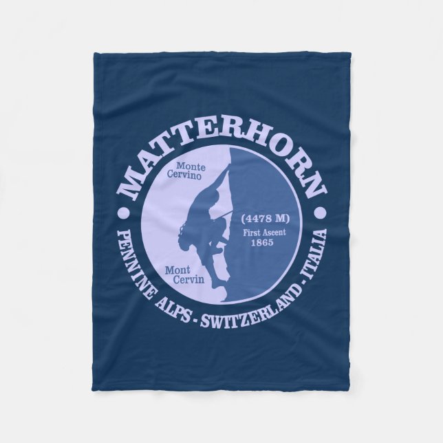 Matterhorn (Alps) Fleece Blanket (Front)