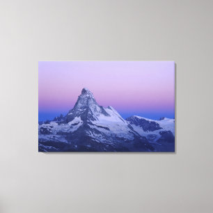Matterhorn at dawn, Zermatt, Swiss Alps, Canvas Print
