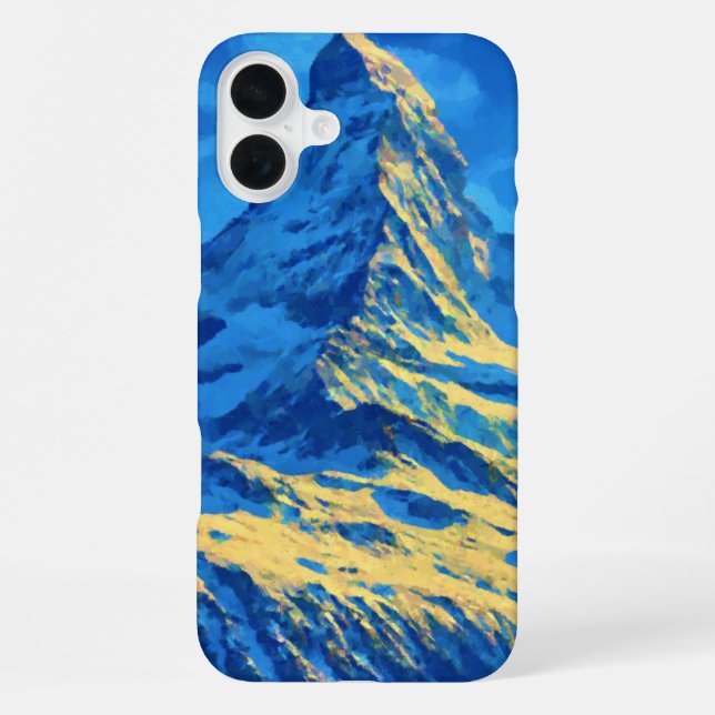 Matterhorn  Iconic Alpine Peak iPhone Case (Back)