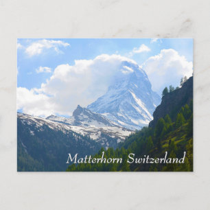 Matterhorn in Switzerland  Postcard