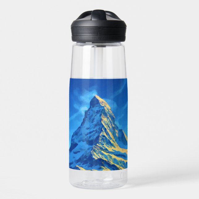 Matterhorn in Winter Water Bottle (Front)