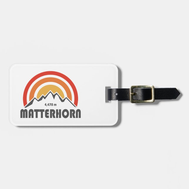 Matterhorn Luggage Tag (Front Horizontal)