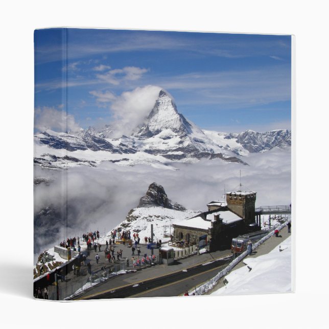 Matterhorn mountain and Gornergrat station Binder (Front/Spine)