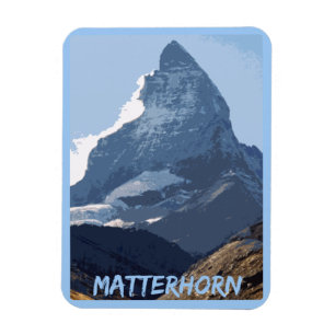 Matterhorn Mountain Design, Zermatt, Switzerland Magnet