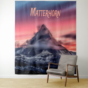 Matterhorn Mountain Europe Alps Switzerland Italy Tapestry