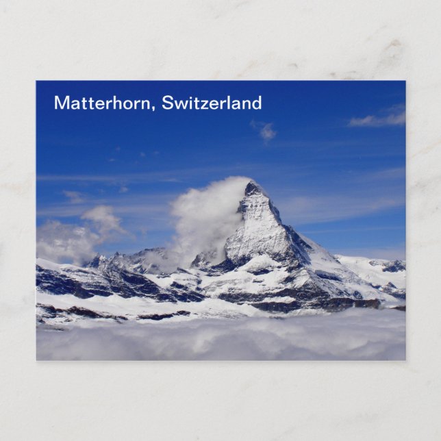 Matterhorn mountain in Switzerland Postcard (Front)