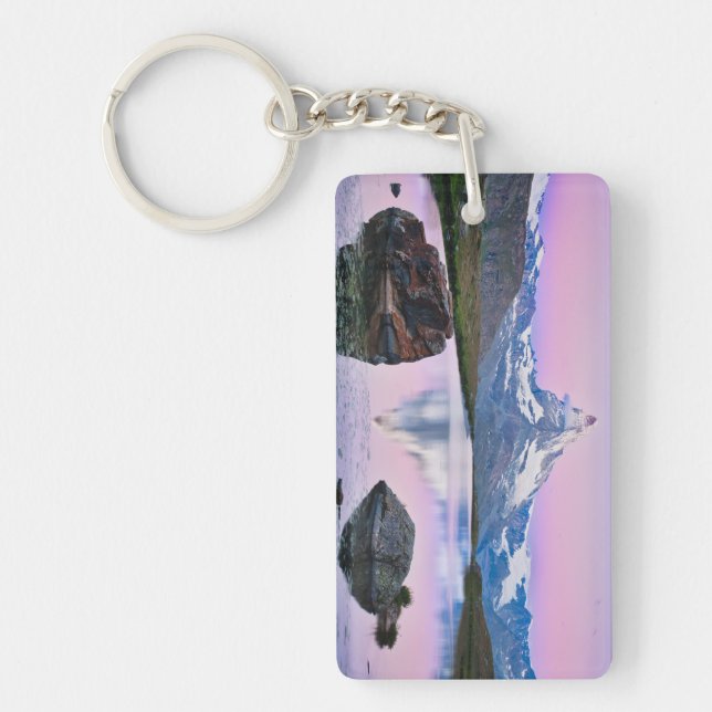 Matterhorn mountain in Zermatt, Switzerland Keychain (Front)