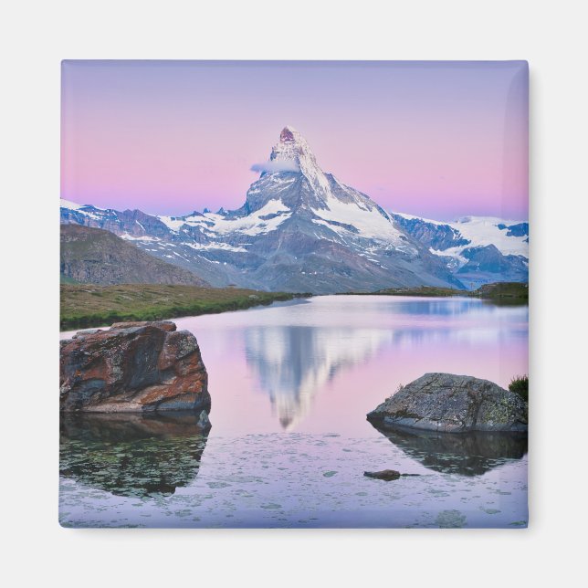 Matterhorn mountain in Zermatt, Switzerland Magnet (Front)