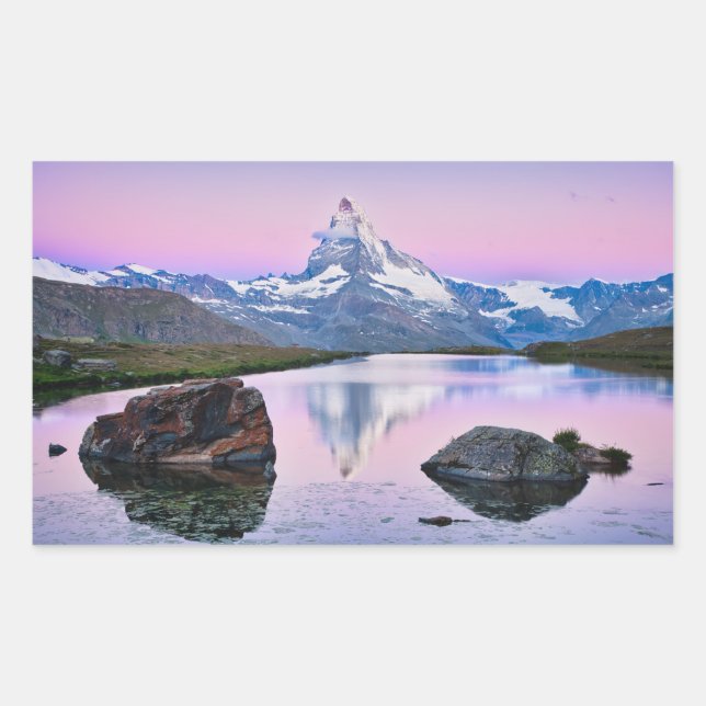 Matterhorn mountain in Zermatt, Switzerland Sticker (Front)